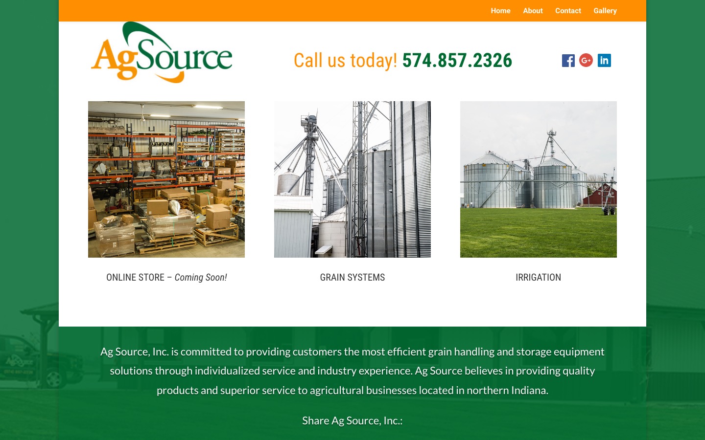 The current homepage